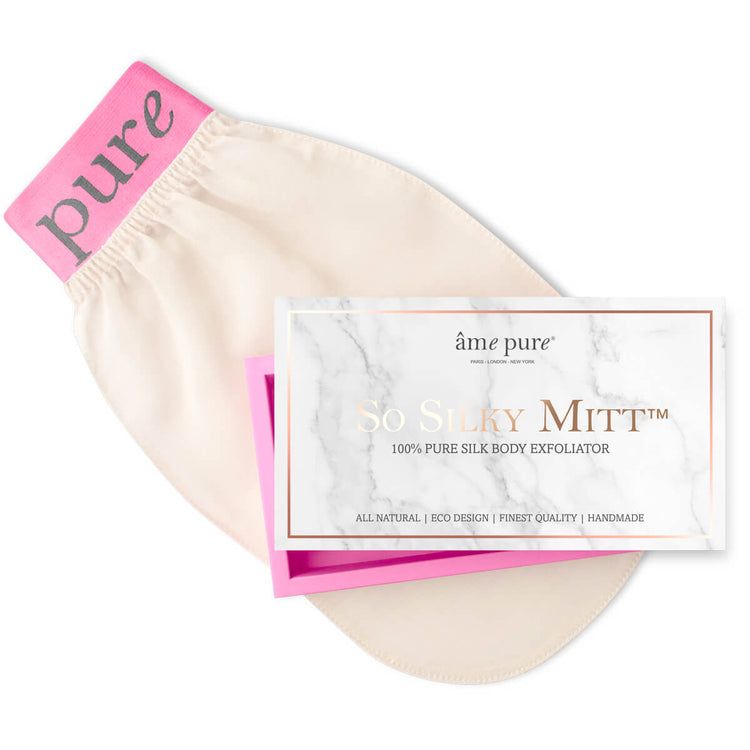 âme pure So Silky Mitt 100% zijde handschoen voor het lichaam 1