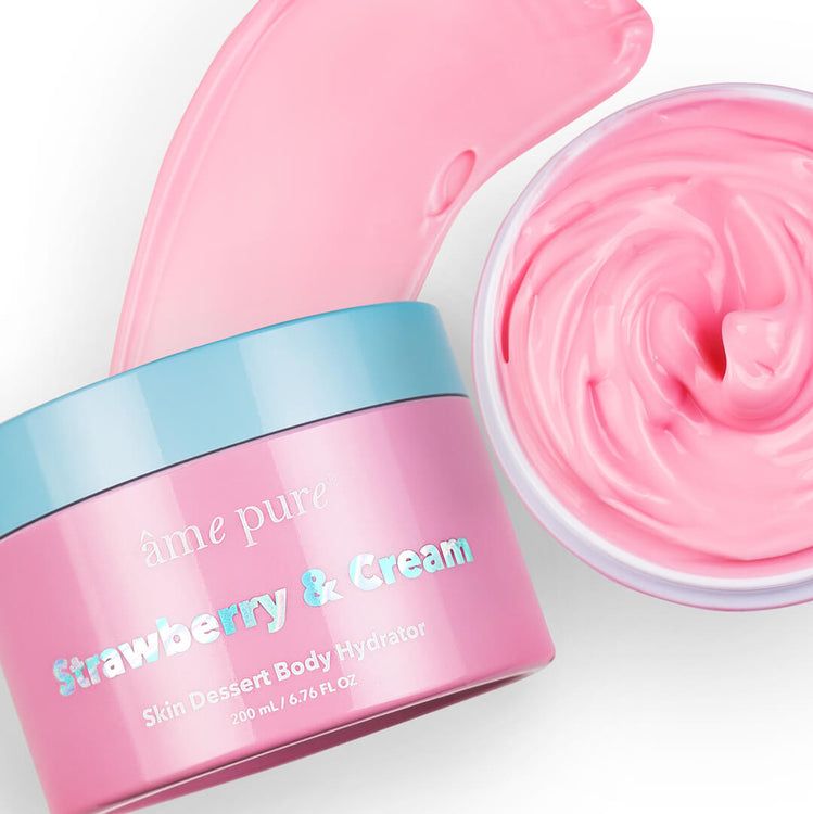 âme pure Strawberry & Cream | Lichaamsyoghurt 200