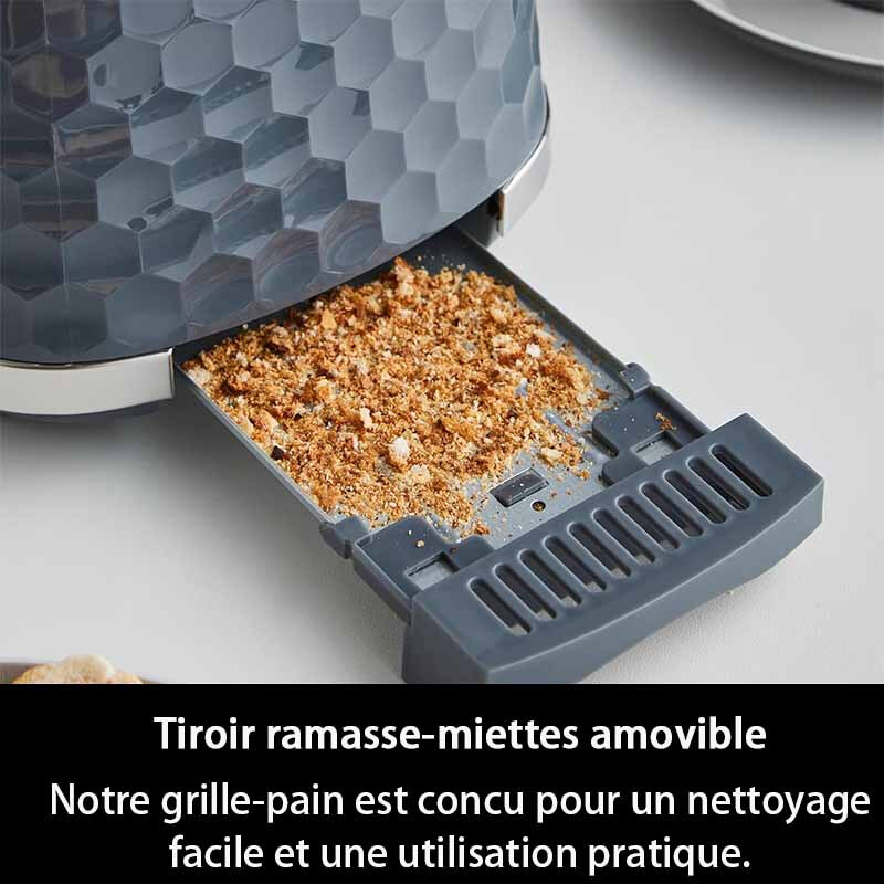 Morphy Richards Hive broodrooster voor 2 sneetjes, instelbare bruiningsgraad, uitneembare kruimellade, annuleren, ontdooien, opwarmen, anti-vastloopfunctie, glansafwerking, 850 W,…