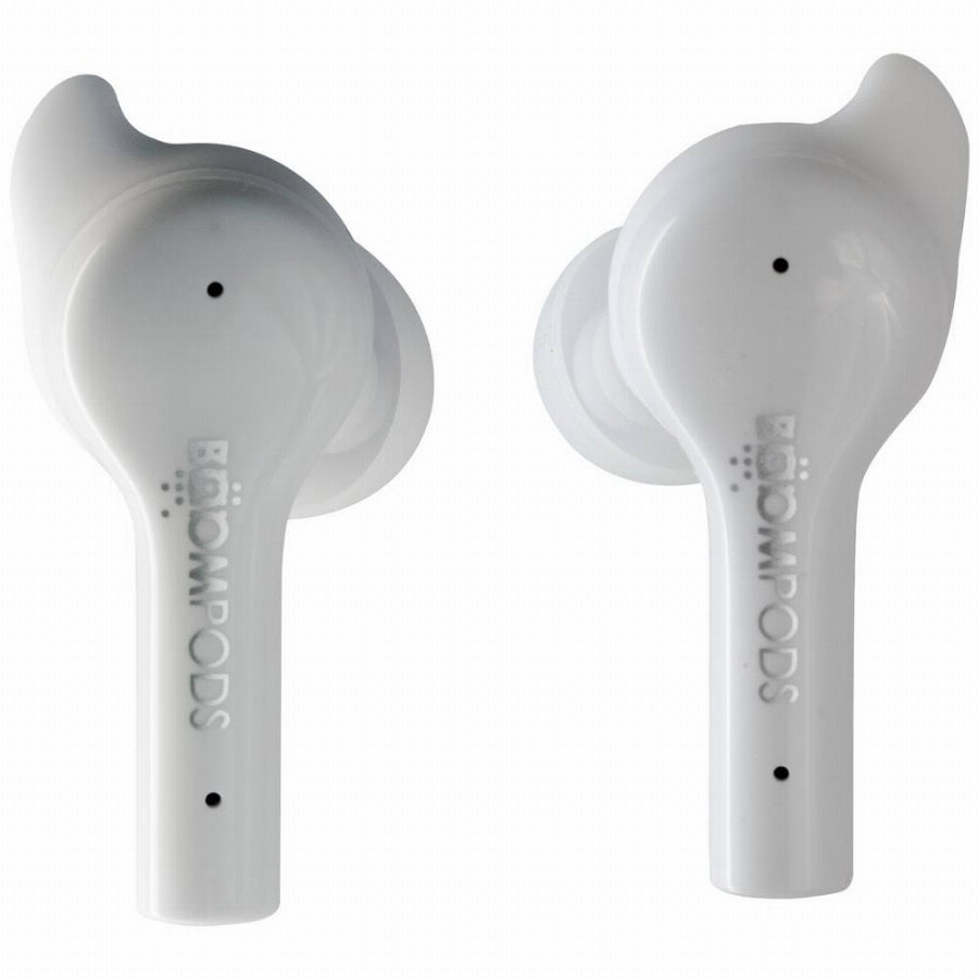 Boompods Bassline GO In Ear oordopjes Bluetooth Wit Ruisonderdrukking (microfoon) Headset, Volumeregeling, Bestand tegen zweet, Touchbesturing HiFi