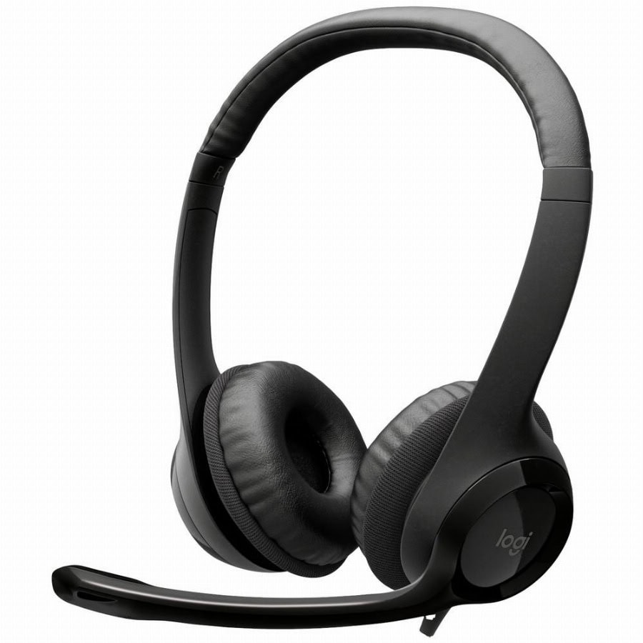 Logitech H390 On Ear headset Kabel Stereo Zwart Ruisonderdrukking (microfoon), Noise Cancelling Volumeregeling, Microfoon uitschakelbaar (mute) Computer