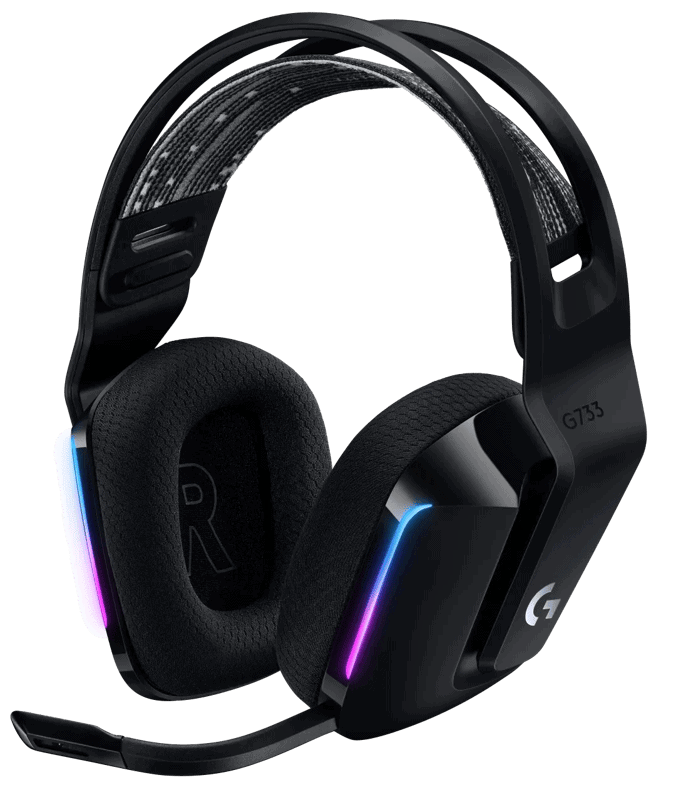 Logitech-G G733 Zwart Draadloze Gaming Headset