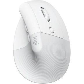 Souris sans fil Bluetooth ergonomique verticale Logitech Lift pour droitier (Blanc)