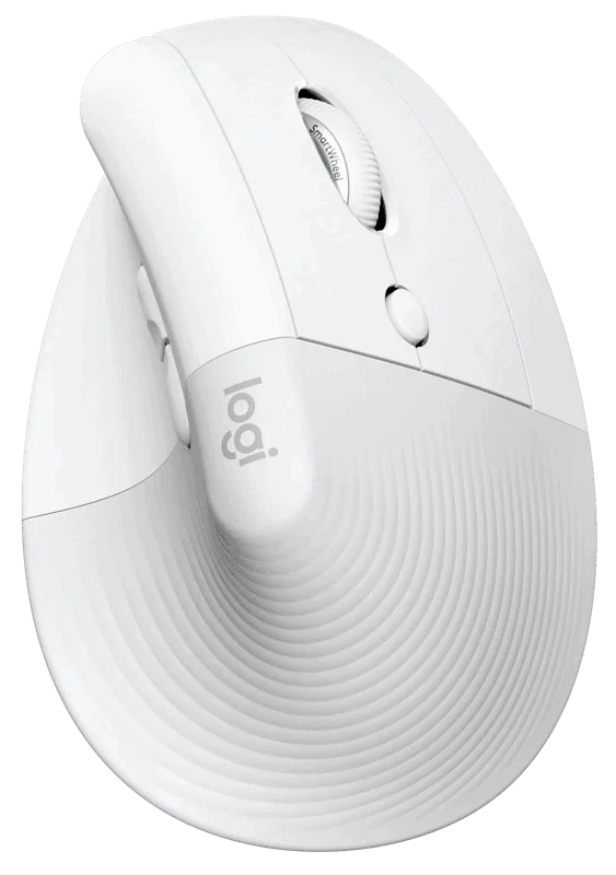 Logitech Lift voor Mac Verticale Ergonomische Muis Wit