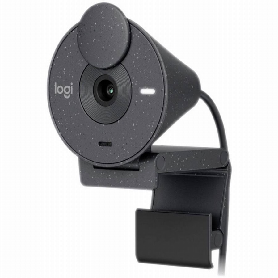 Logitech BRIO 305 graphit Full HD-webcam 1920 x 1080 Pixel Geïntegreerd afdekpaneel, Microfoon