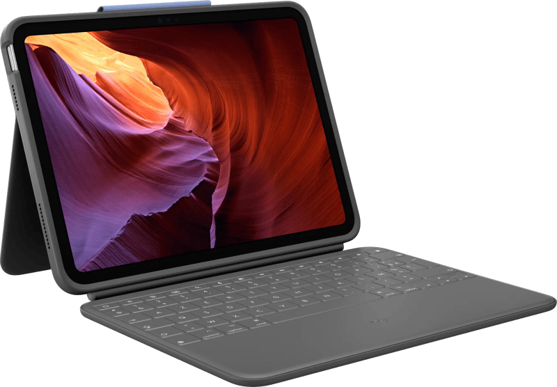 Logitech Rugged Combo Apple iPad (2022) Toetsenbord Hoes AZERTY