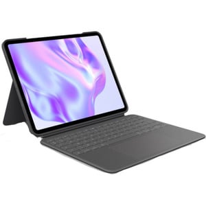 Logitech Combo Touch Apple iPad Pro 13" (2024) Toetsenbord Hoes AZERTY Grijs