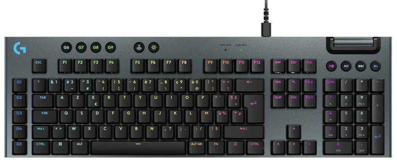 Logitech Gamingtoetsenbord G915x fr Azerty Zwart (920-012939)