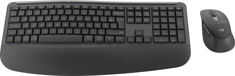 Logitech MK880 Signature Comfort Plus Draadloze Toetsenbord en Muis Combo Graphite AZERTY