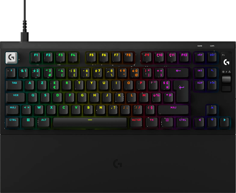 Logitech G Pro X2 Rapid (tenkeyless) Bedraad Gaming Toetsenbord Azerty Zwart