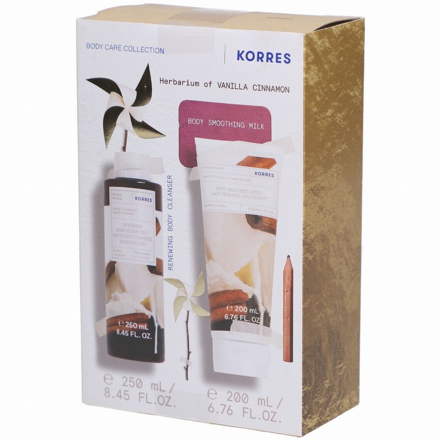 Korres Vanille Kaneel Douchegel + Bodylotion Giftset 250+200 Set