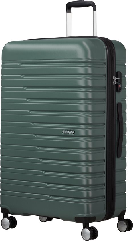 American Tourister Flashline 4 wielen Trolley 78 cm met uitbreidingsplooi - Harde bagage - TSA slot - dark forest