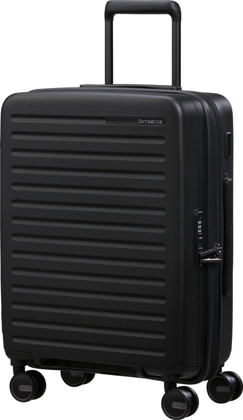 Samsonite Restackd Spinner uitbreidbaar (4 wielen) 55cm Zwart