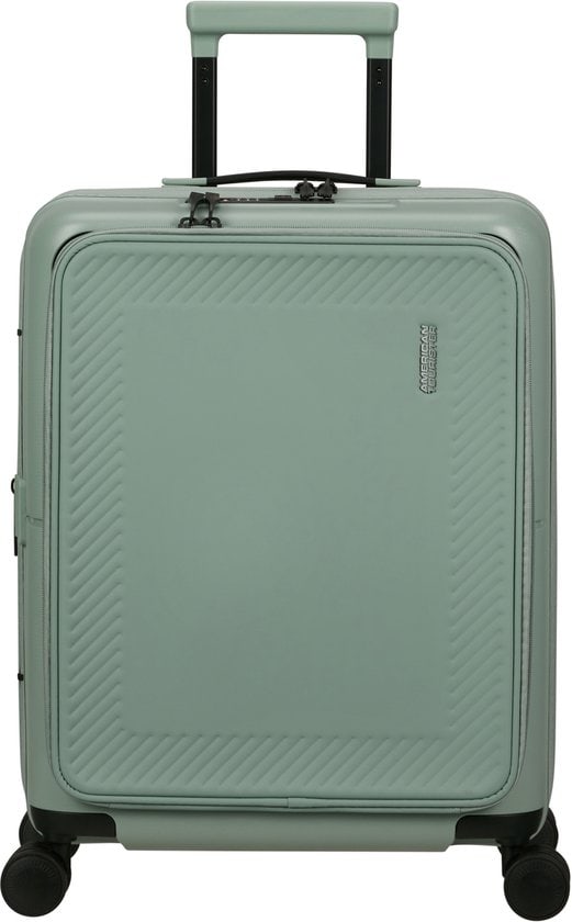 American Tourister Dashpop 4 wielen Cabinewagen 55 cm met uitbreidingsplooi - Harde bagage - TSA slot - iceberg green