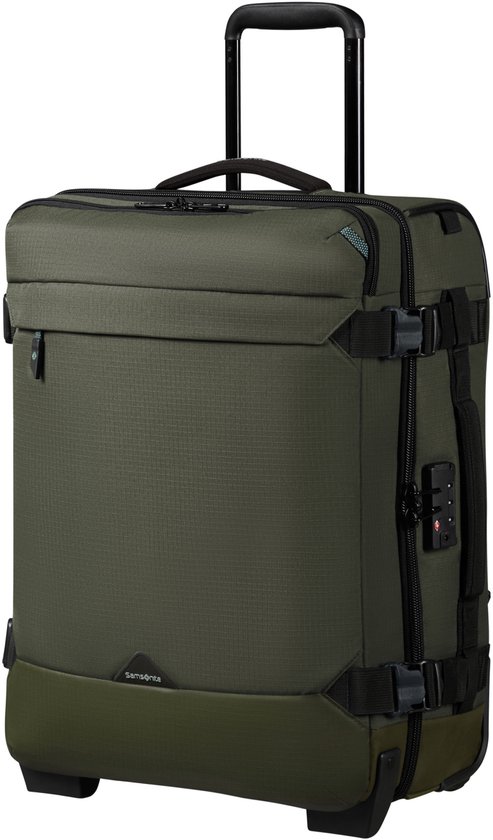 Samsonite Roadseeker Reistas met wielen 55cm backpack Donker Olijfgroen