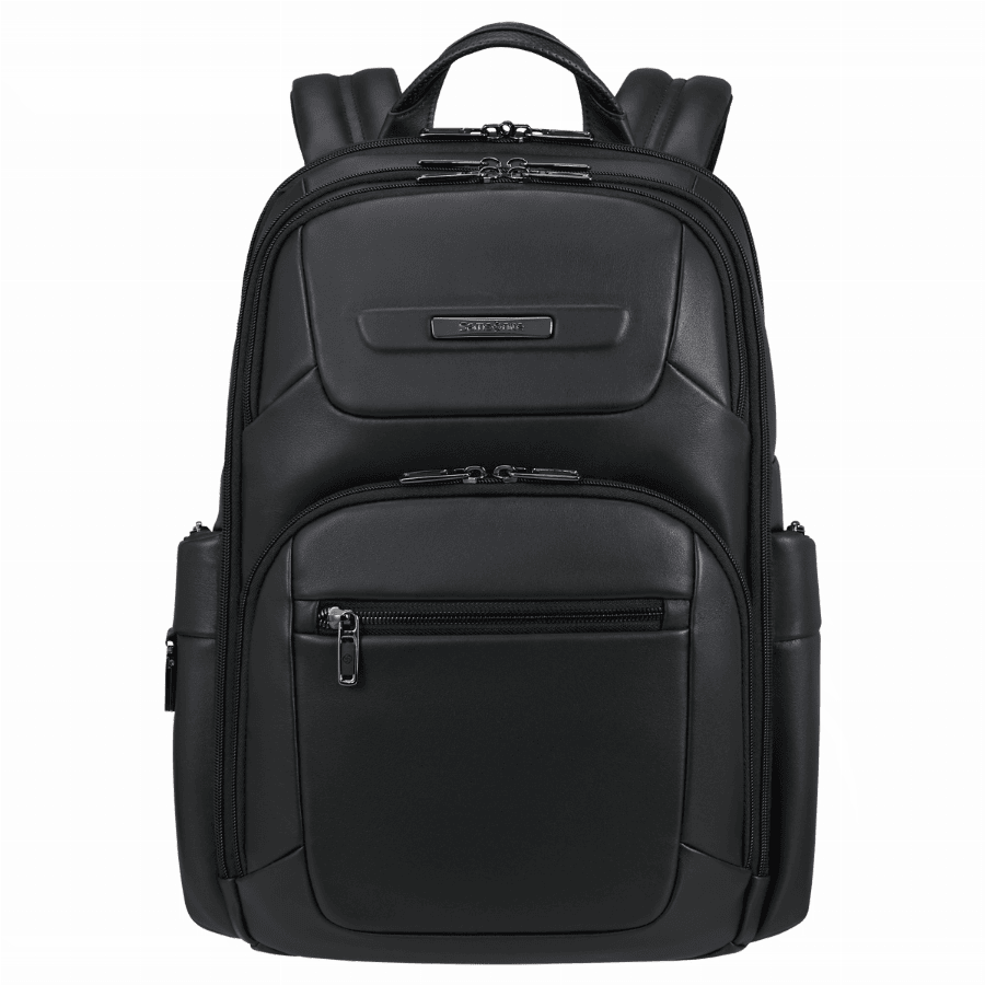 Samsonite Pro-Dlx Leather Rugzak 15.6″ Zwart