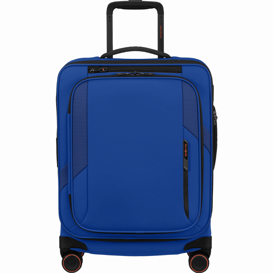 Samsonite Glazed Spinner uitbreidbaar (4 wielen) 55cm Electric Blue