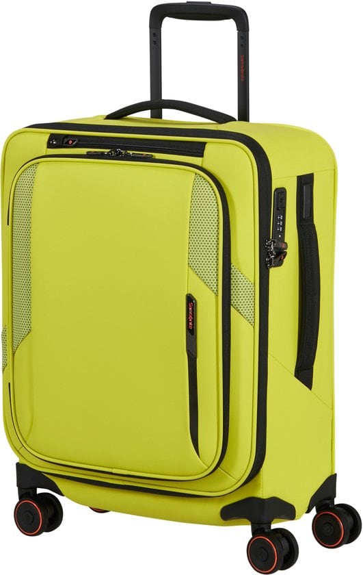 Samsonite Glazed Spinner uitbreidbaar (4 wielen) 55cm Lime punch