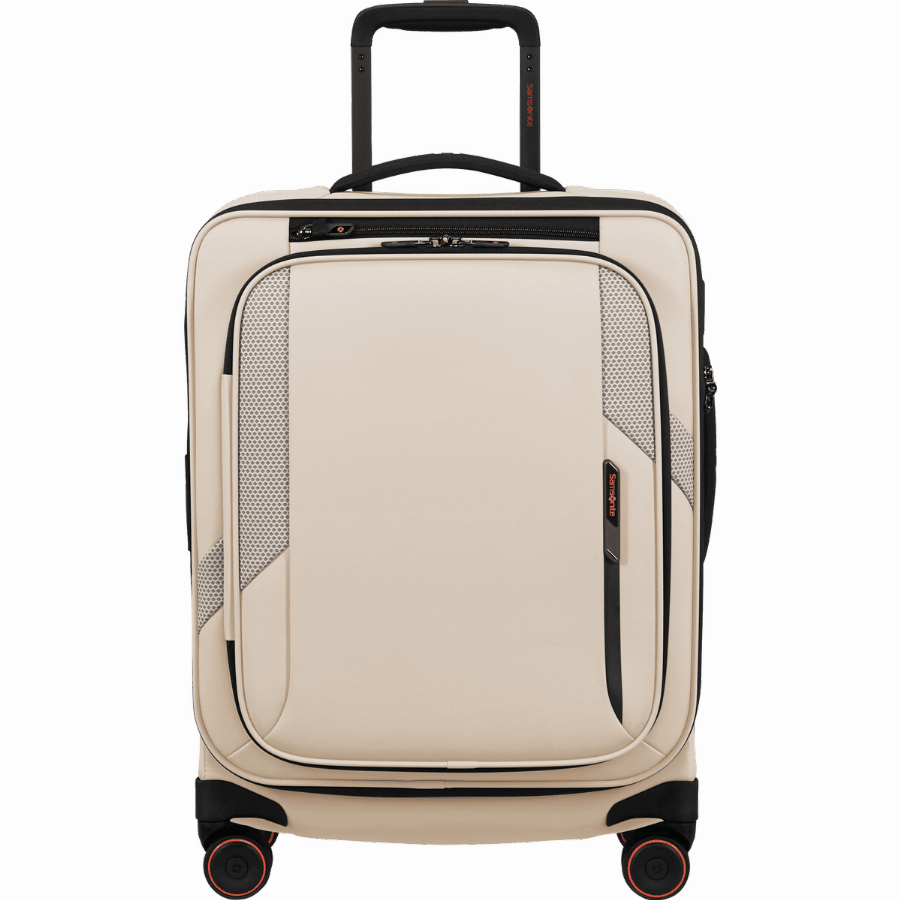Samsonite Glazed Spinner uitbreidbaar (4 wielen) 55cm Sandstone