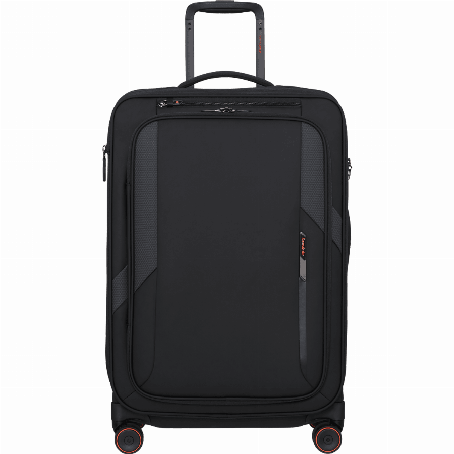 Samsonite Glazed Spinner uitbreidbaar (4 wielen) 67cm Zwart