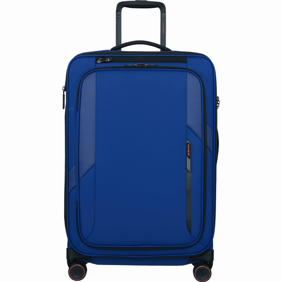 Samsonite Glazed Spinner uitbreidbaar (4 wielen) 67cm Electric Blue