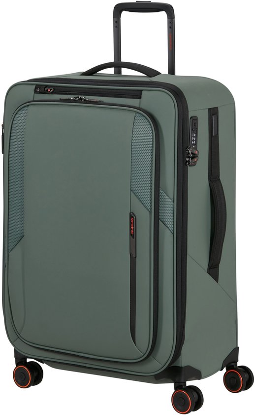 Samsonite Glazed Spinner uitbreidbaar (4 wielen) 67cm Sage green