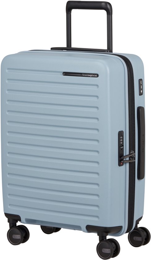 Samsonite Restackd Spinner uitbreidbaar (4 wielen) 55cm Fog Blue