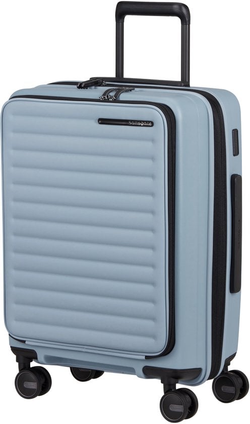 Samsonite Restackd Spinner uitbreidbaar (4 wielen) 55cm Fog Blue