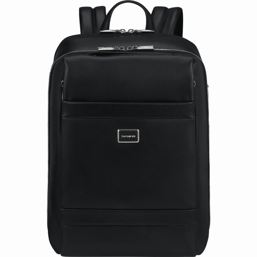 Samsonite Image Biz Leather Rugzak 14.1" Zwart