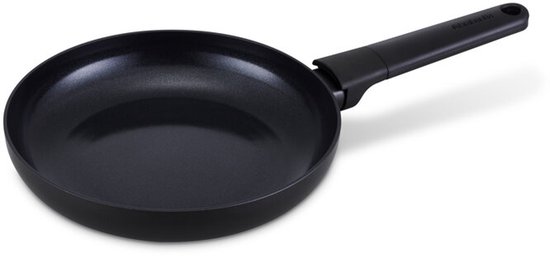 Brabantia VANTA Koekenpan - Ø 24 cm - Keramische Antiaanbaklaag Titanium Versterkt - PFAS-vrij - Geschikt voor inductie - Zwart