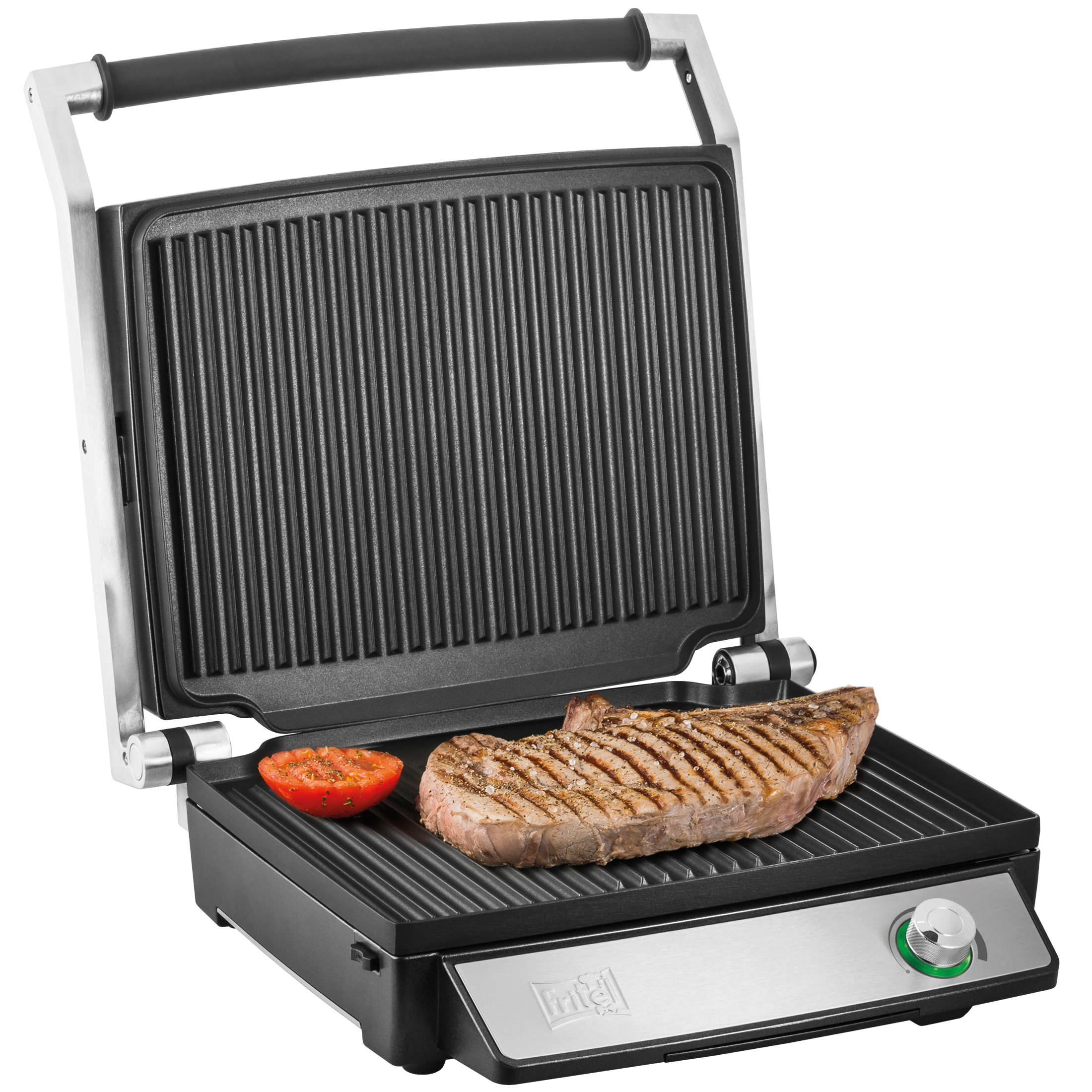 FRITEL Grill GR 3495 Grilltastic® – XL Powergrill & BBQ – Elektrische Contactgrill 34×27 cm – 2400W – Uitneembare Platen – 180° Openklapbaar – Verticale Opberging