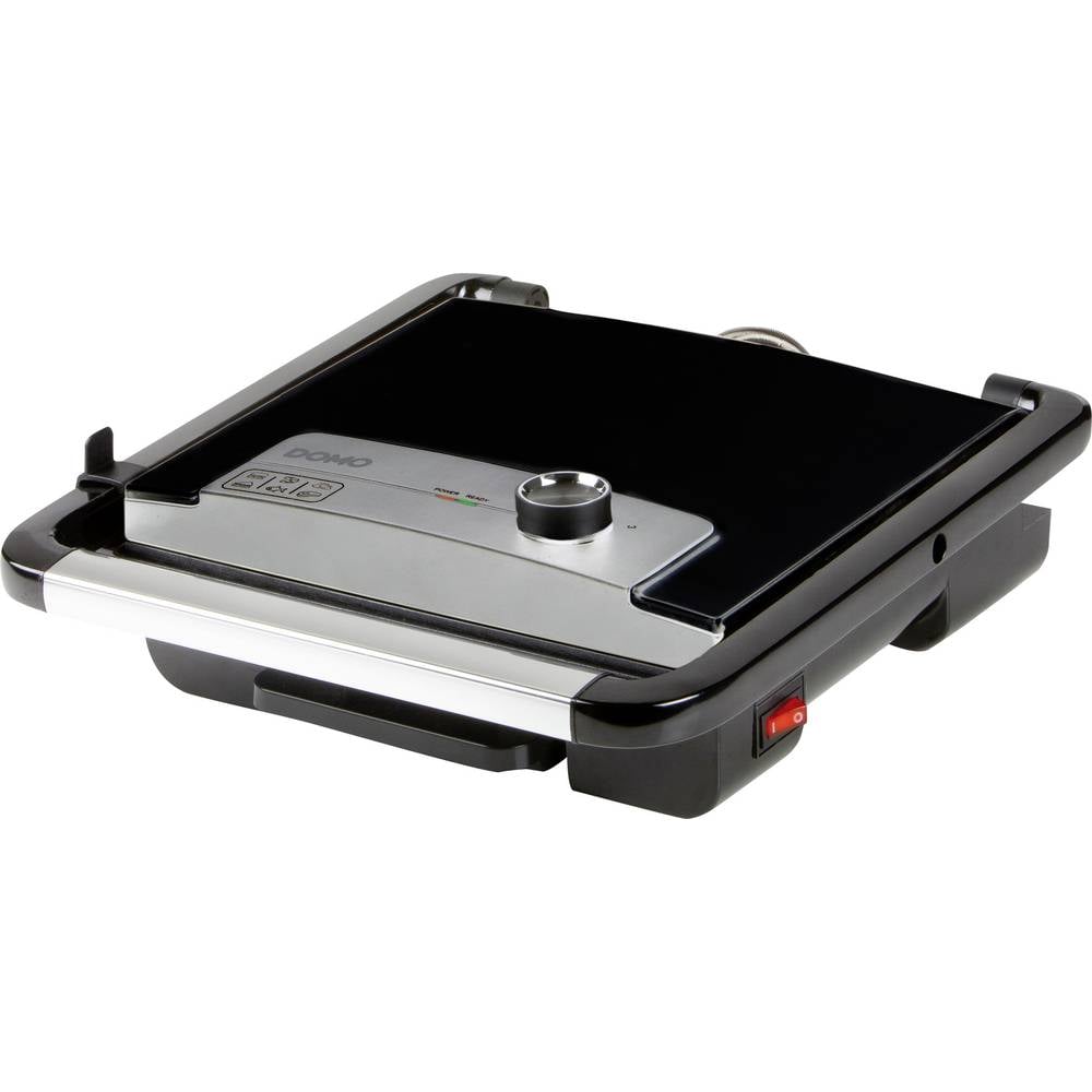 DOMO DO9245G Panini Contact Grill - Zwevend deksel - Cool touch - Zwart