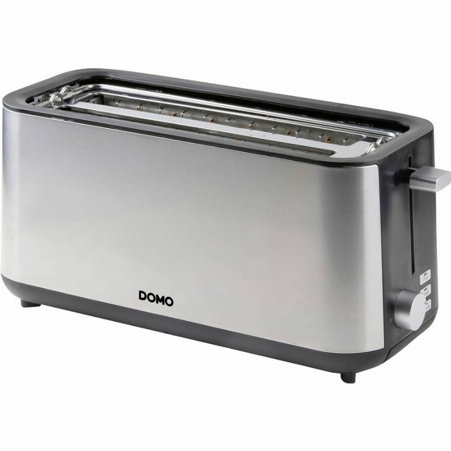 DOMO TOASTER 2 Schlitze für 4 Toasts Broodrooster Met geïntegreerde broodopzet