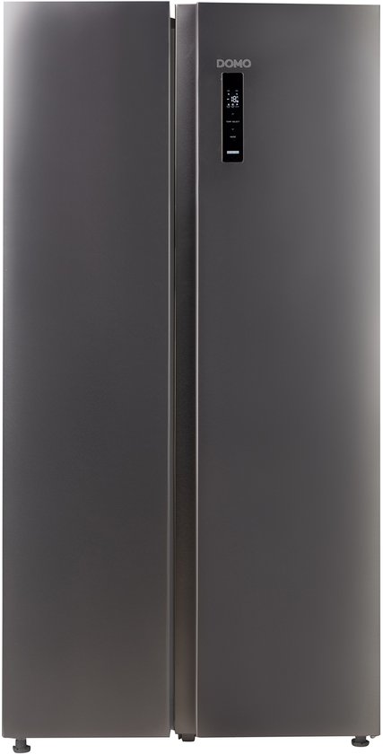 DOMO DO99506M koel-vriescombinatie – Amerikaanse koelkast – 555 liter – Energielabel D – No Frost – Inox Look