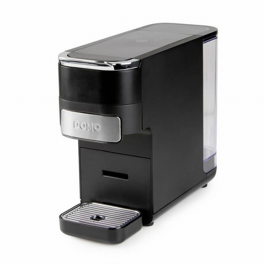 DOMO DO748K Capsulemachine Zwart Capaciteit koppen: 1 E.S.E. pad compatible, Met filterkoffie-functie, One Touch