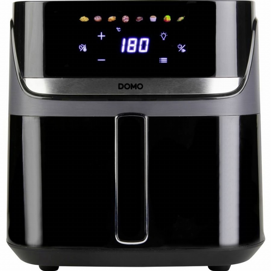 DOMO Airfryer 2800 W Zwart, Zilver