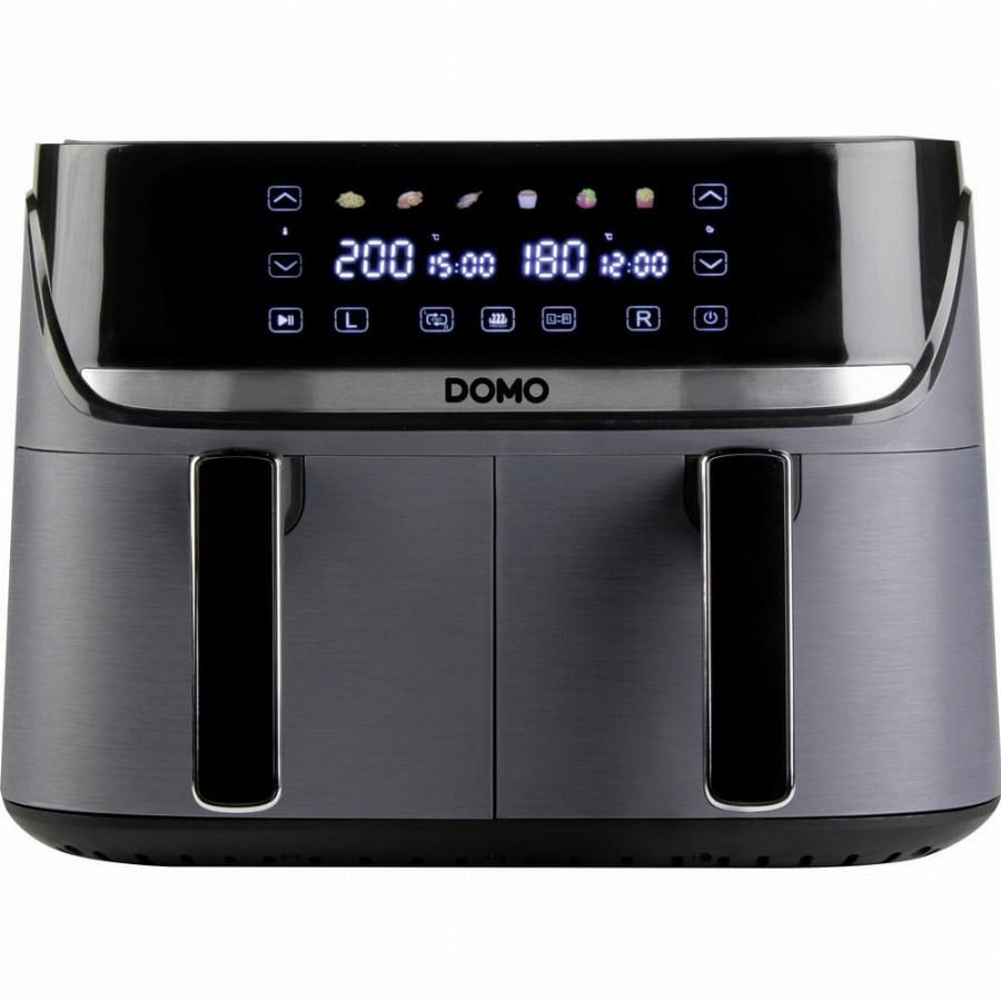 DOMO Airfryer 2850 W Zwart, Zilver