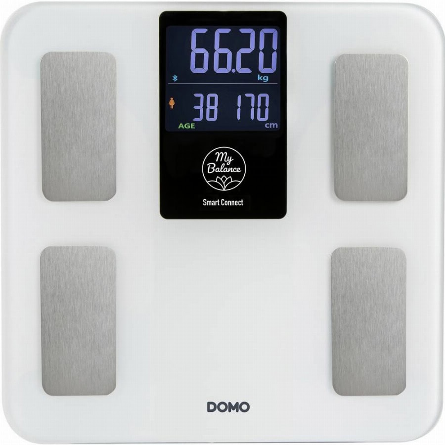 DOMO DO9305W Analyse-personenweegschaal Digitaal Weegbereik (max.): 180 kg Wit