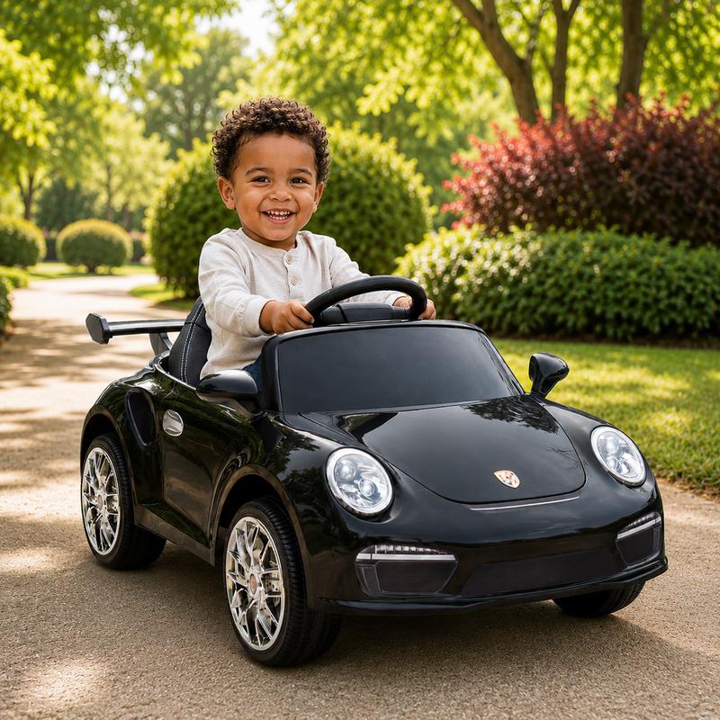 Elektrische kinderauto Porsche RUF CTR 3 S505 – zwart