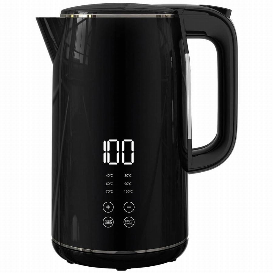 Kalorik TKG JK 2000 Waterkoker Snoerloos, Met display Aantal/Volume: 1.7 l Zwart
