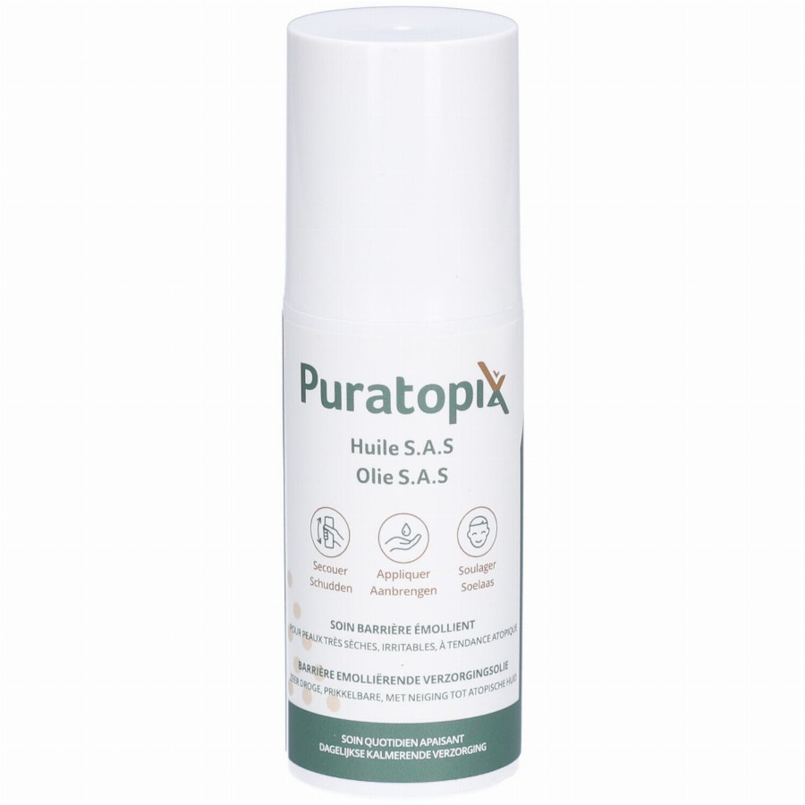 Puratopix Sas Barrièreverzorgende verzachtende olie 150 Olie