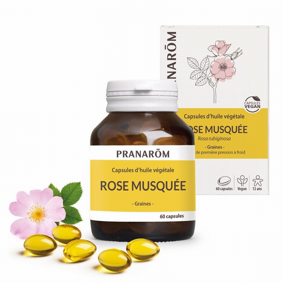 Pranarôm Muskusroos | Schoonheid van de huid 60 Capsules