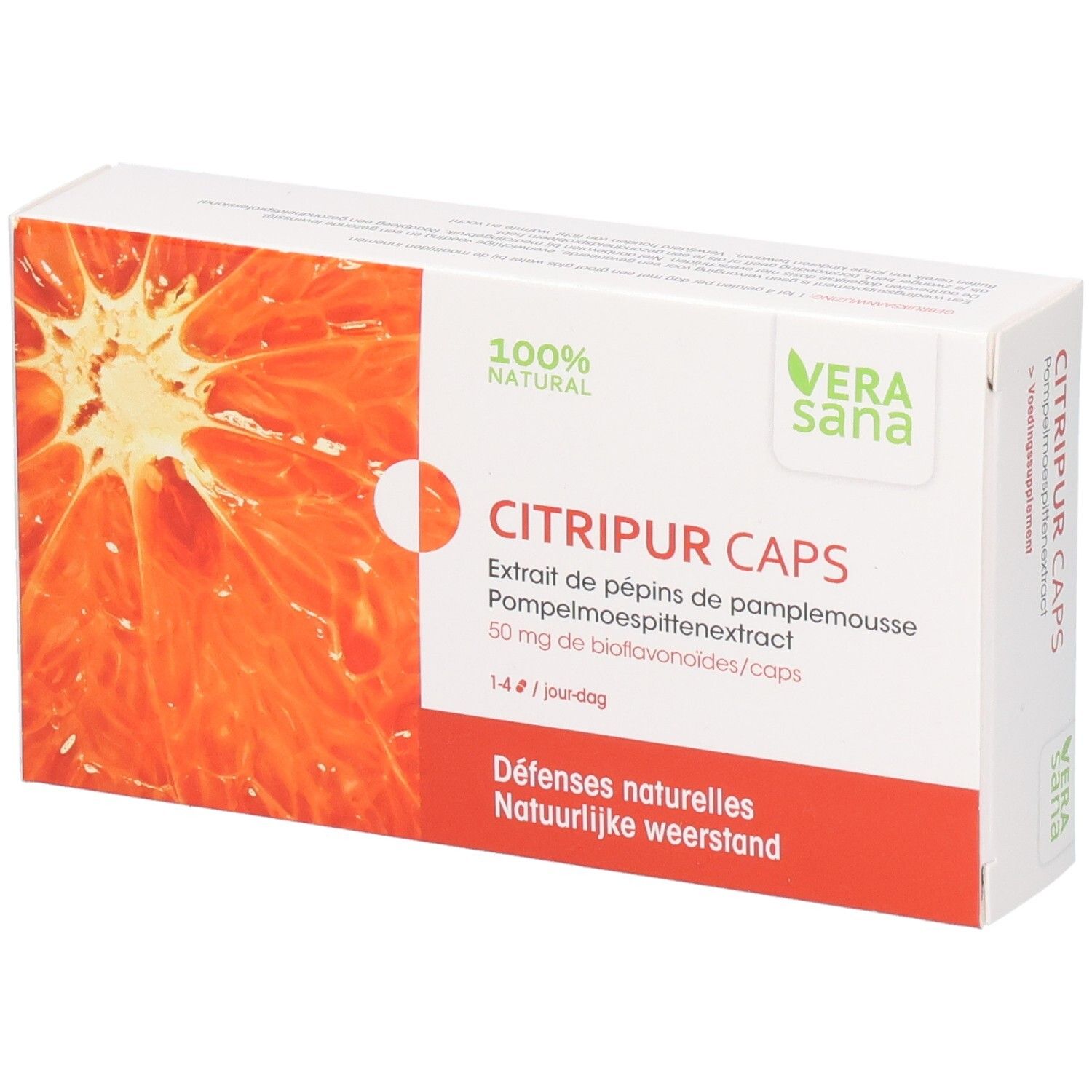 Vera Sana Citripur Caps 40 Omhulde tabletten