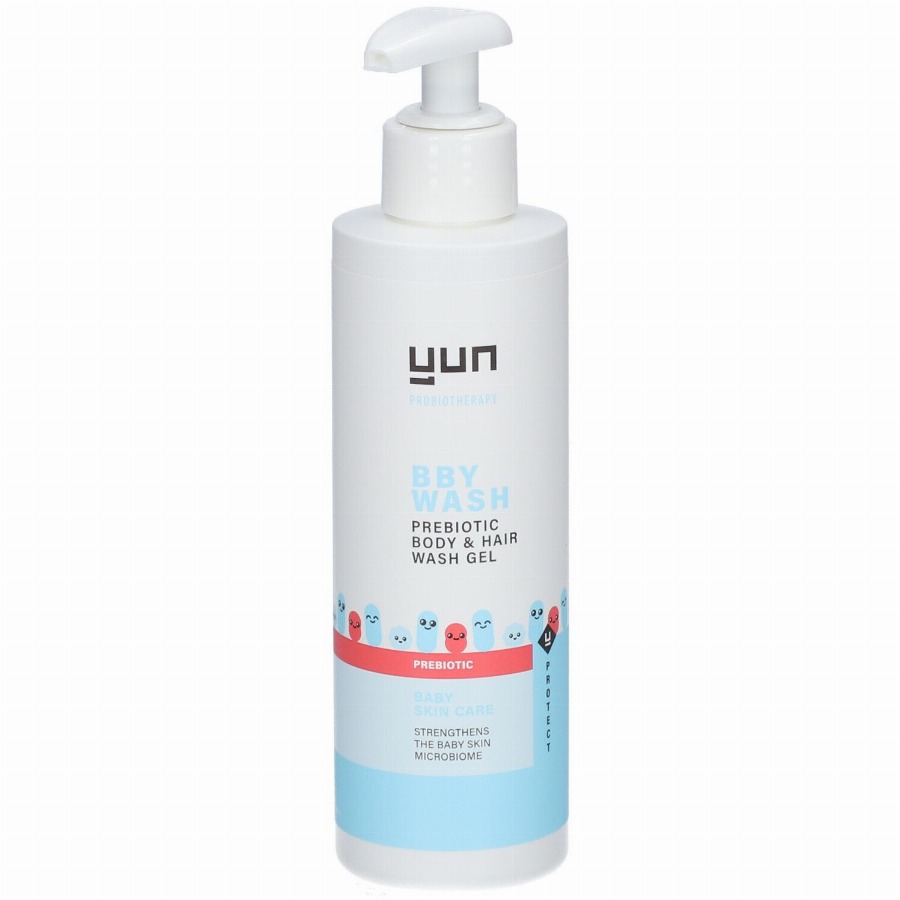 YUN BBY PREBIOTIC Body & Hair Wash Gel - Microbioomveilig voor de babyhuid 200 Wasgel
