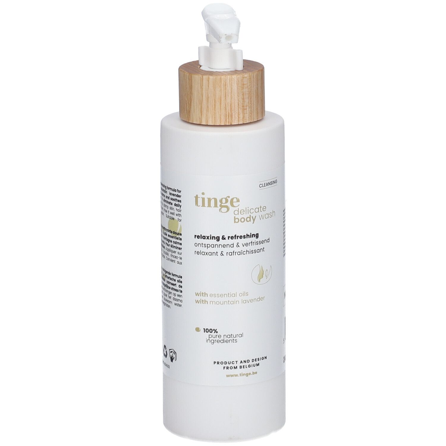 Tinge Bodywash Gevoelige Huid | Mild Reinigend Hydraterend Kalmerend Met Berglavendel 200 Wasgel