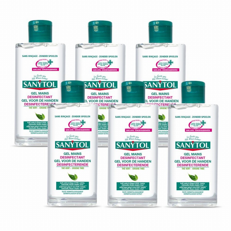 SANYTOL Desinfecterende handgel 75ml - 6 stuks