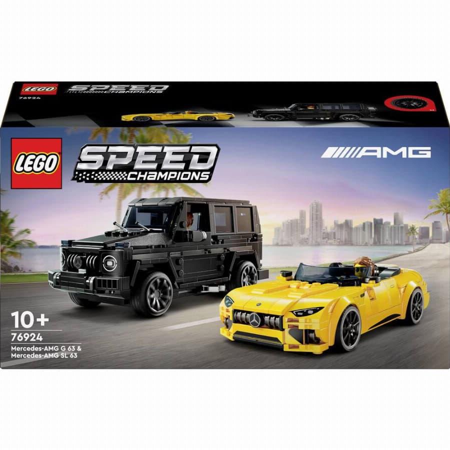 LEGO® SPEED CHAMPIONS 76924 Mercedes-AMG G 63 en Mercedes-AMG SL 63