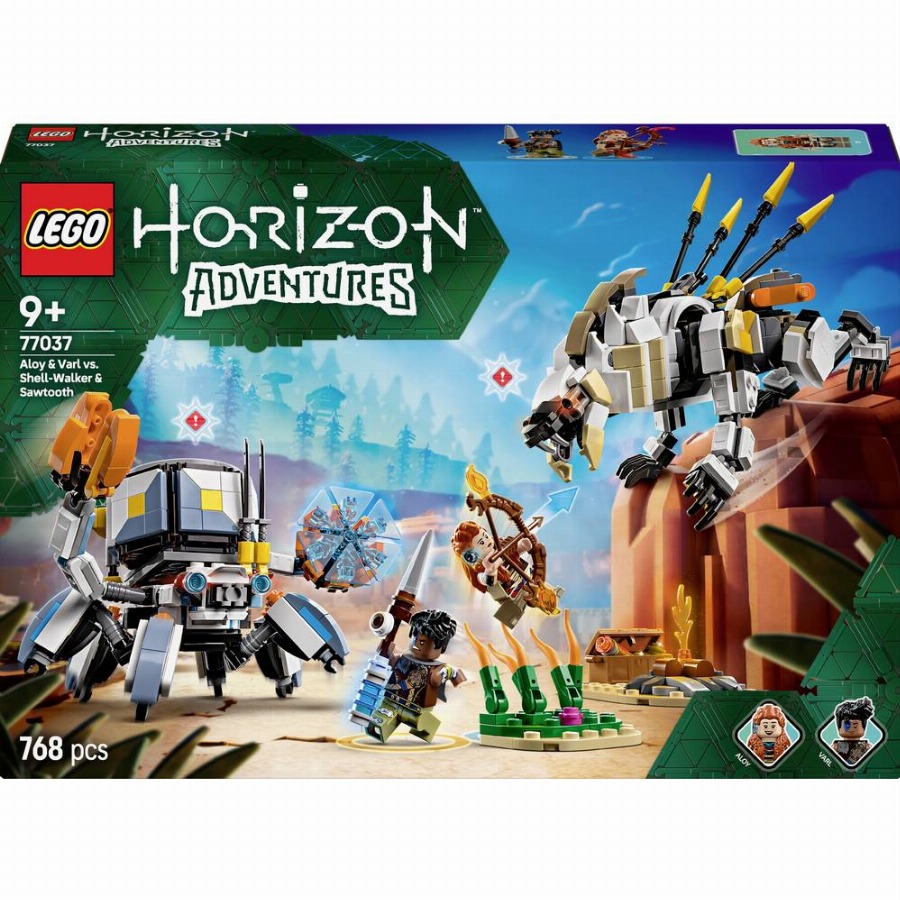 LEGO® ICONS™ 77037 aloy en Varl vs. pantserwandelaars en zaagtanden