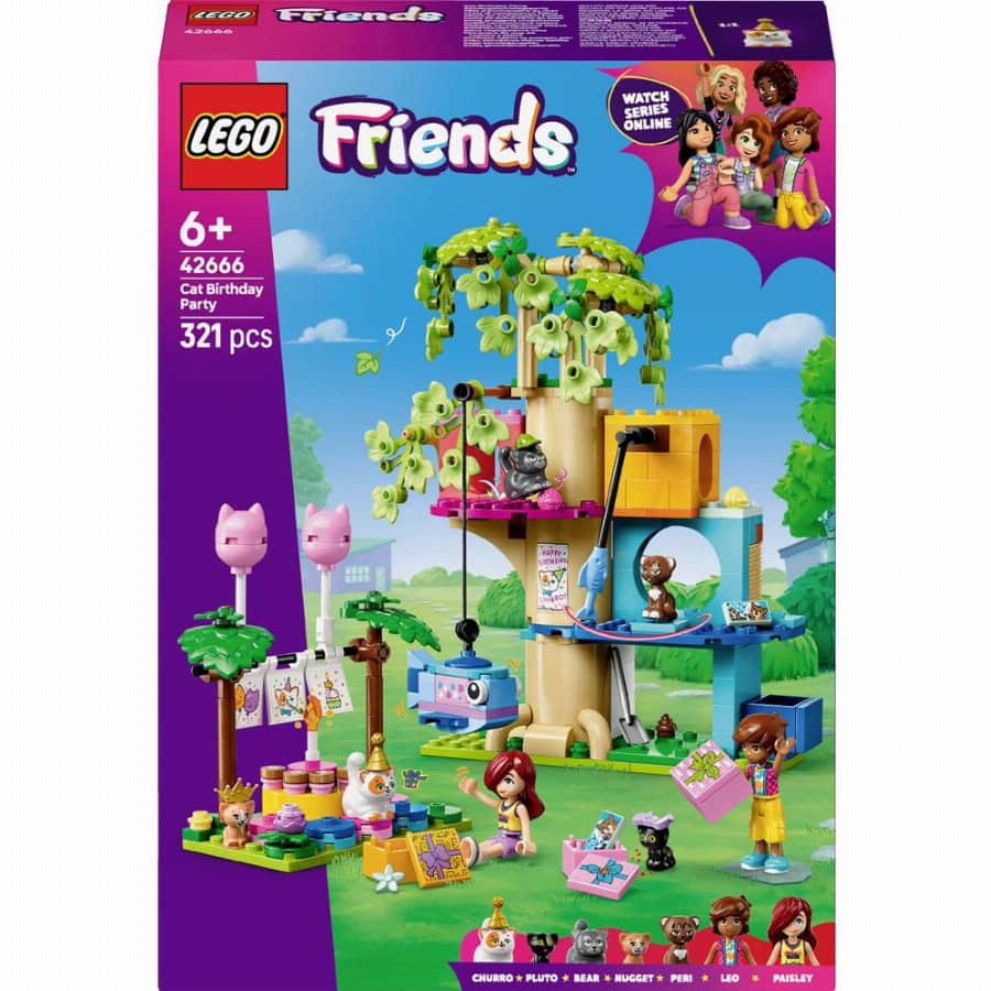 LEGO® FRIENDS 42666 Kattengeburtstagsparty & boomhuis