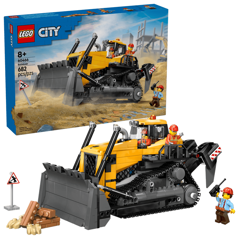 LEGO® CITY 60466 Gele bulldozer
